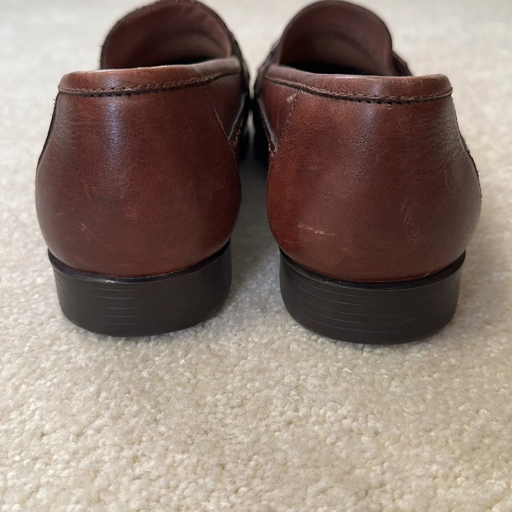 Giorgio Brutini Men's Leather Tassel Loafers - Rich Brown made in Brazil 11M